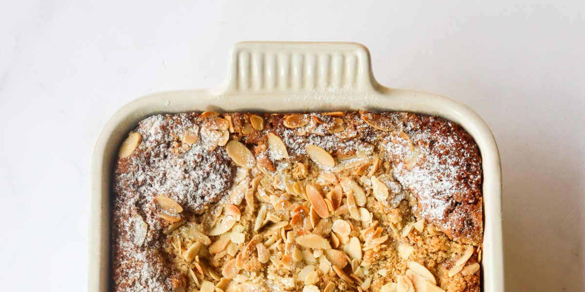 Spiced Pear Frangipane Crumble